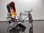 Rickshaw Showpiece Miniature (Metal, Hand Painted)