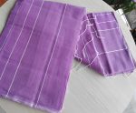 Cotton Saree Purple 12 Hand - Image 3