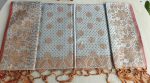 kanchi katan Saree 12 Hat , Silver Flower Orange 102 - Image 2
