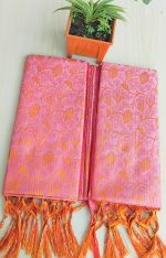 kanchi katan Saree 12 Hat, Kolka Light Merun 202 - Image 2