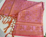 kanchi katan Saree 12 Hat, Kolka Light Merun 202 - Image 3