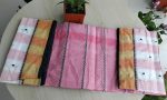 Tangail Pure Tat Saree, GM Light Pink 50 - Image 3