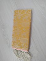 kanchi katan Saree 12 Hat, Light Flower Turmeric Yellow -11