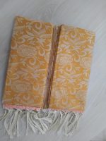 kanchi katan Saree 12 Hat, Light Flower Turmeric Yellow -11 - Image 3