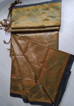 kanchi katan Saree 12 Hat, Deep Snail-Dark Golden Snail-20 - Image 2