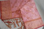kanchi katan Saree 12 Hat, Cross Flower Deep Pink 71 - Image 2
