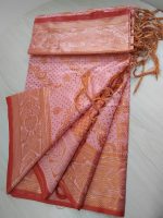 kanchi katan Saree 12 Hat, Cross Flower Deep Pink 71 - Image 3