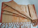 kanchi katan Saree 12 Hat, Cross Flower Orange Mix-73 - Image 6