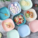 Multicolor New 10-Piece Square Plate Set - Image 2